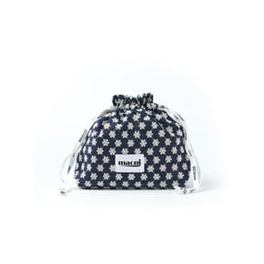 FLOWER GARDEN STRING POUCH BLUE