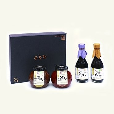 모두의식탁 [전통장명인] 식품명인37호 궁중장 선물세트 궁(宮)호 1.52kg[된장+청장+약고추장+진장]