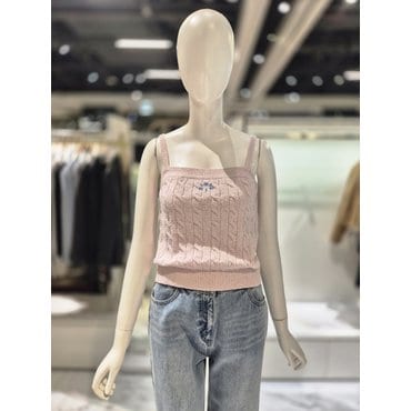 올리브데올리브 크롭 자수 니트 베스트 OK5SV259