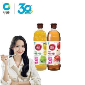 저당 홍초 1.5L 2종(레드애플,레몬라임) 2개 골라담기
