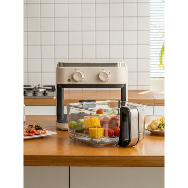 글라스 에어프라이어 5.5L 대용량 유리 에어프라이기 CX-252AF