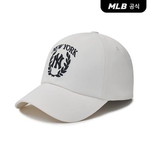 MLB [코리아공식]스포티브 바시티 엠블럼 언스트럭쳐 볼캡 NY (Ivory)