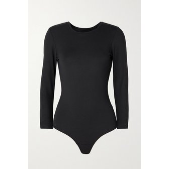 스팽스 Suit Yourself Stretch-jersey Bodysuit 블랙