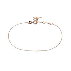 루메 로즈화이트 브레이슬릿 17.7cm, Lume Rose&White Bracelet 17.7cm, 14k rose gold, white gold