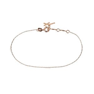 페르테 루메 로즈화이트 브레이슬릿 17.7cm, Lume Rose&White Bracelet 17.7cm, 14k rose gold, white gold