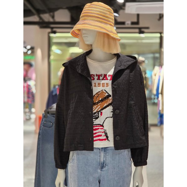 [파주점] 백 자수 스트링 후드 점퍼 BAJPA5631-BK