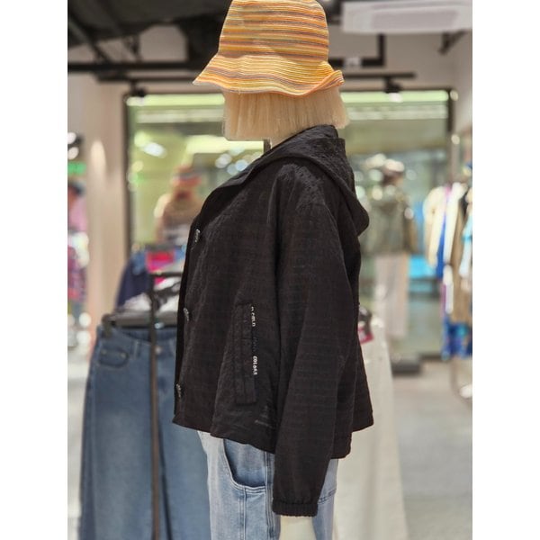 [파주점] 백 자수 스트링 후드 점퍼 BAJPA5631-BK