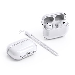 소울 에어팟 프로2 전용 투명케이스+실리콘 스트랩 set AirPods Pro2