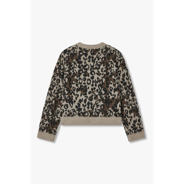 라쿤 블렌드 레오파트 니트 풀오버 7115450Y14160