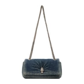네이비 미니 체인 숄더백 2F6SMN006S02 487 TRUE INDIGO