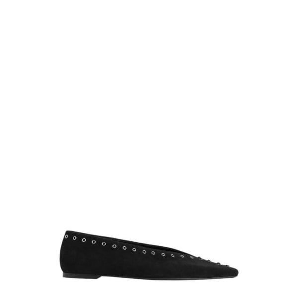 [해외배송] 25SS 토템 플랫 슈즈 252WAS0230LE0012 BLACK 001