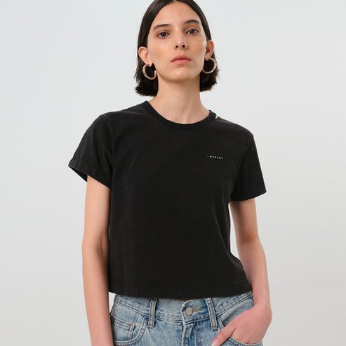 매그제이 CUT-OUT CROPPED T-SHIRT_2colors J242NTT818