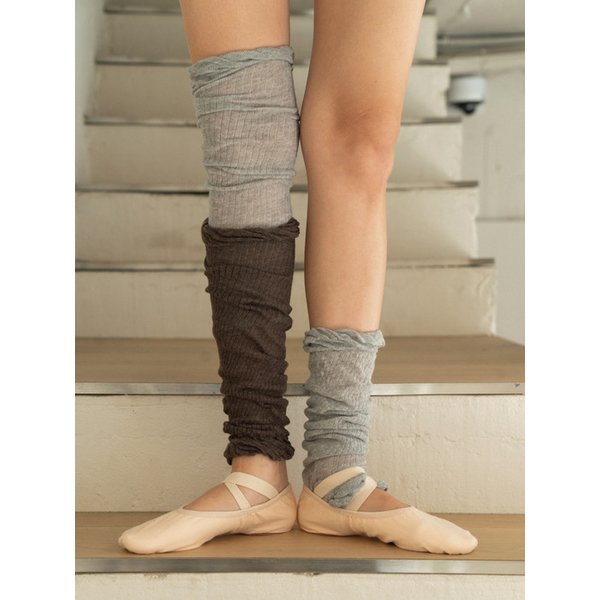 [no.721] melange brown twist warmer