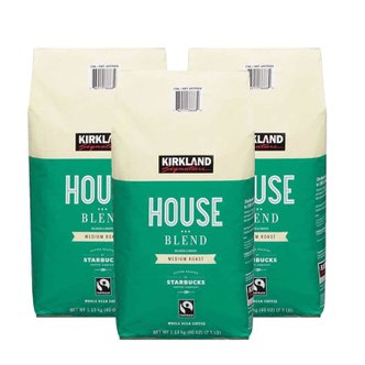  커클랜드 시그니처 미디엄 로스트 홀빈 원두 커피 Kirkland Signature House Blend Coffee 1.13kg 3개