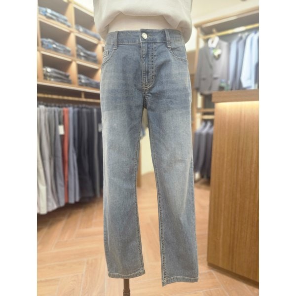 [여주점] 코오롱 브렌우드 남성 릴렉스핏 라이트블루 데님 팬츠 BRPDM26632BUL