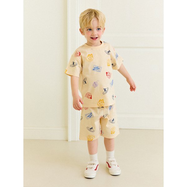 [디즈니]미키와 친구들  조이풀스탬프반팔상하복