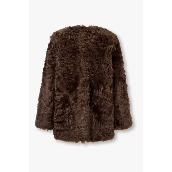 라운드넥 시어링 무스탕 자켓 7115475906160