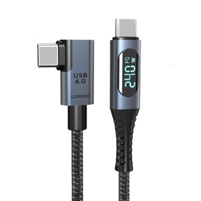 USB4 40G C to C 240W PD3.1 디스플레이 앵글 케이블 썬더볼트4