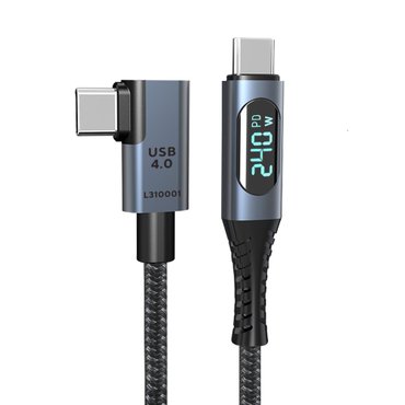 비잽 USB4 40G C to C 240W PD3.1 디스플레이 앵글 케이블 썬더볼트4