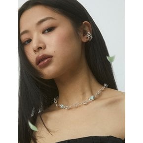 CLIMBING PLANT BLUE OPAL NECKLACE