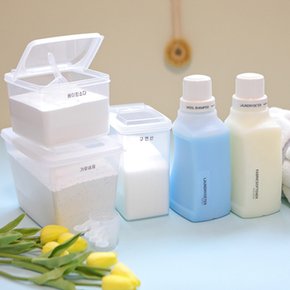 세탁실을 깔끔하게 세탁 세제 디스펜서 세제통 소분용기 5종