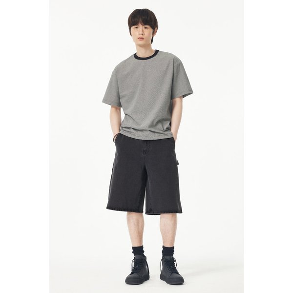 [MEN] 해머 루프 하프 데님팬츠 91M5262411084