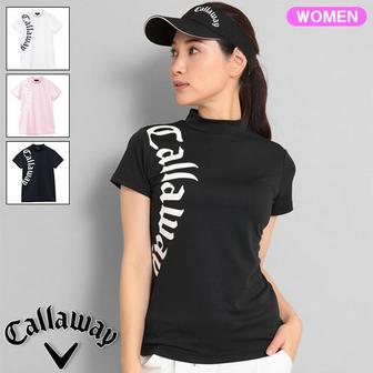 캘러웨이 3132982 캘러웨이 골프 여성 폐쇄 메쉬 반팔 모의 목 셔츠 C23134207 CA3236203