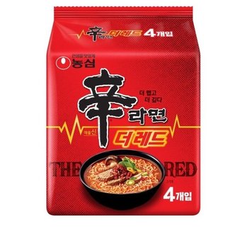  신라면 더레드 125g 4입 멀티팩 X8개 총32개