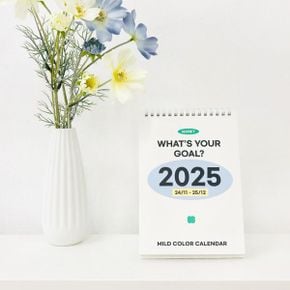 마넷 2025 탁상달력_마일드 컬러 데스크 캘린더