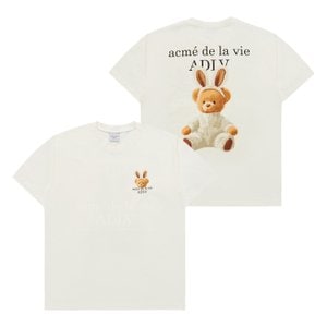 아크메드라비 RABBIT BEAR DOLL LOGO SHORT SLEEVE T-SHIRT CREAM 레빗베어 크림 SSLRBR-CRM