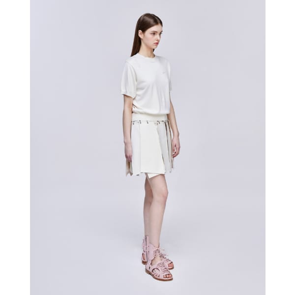 [파주점] [송지오우먼]송지오 컬렉션 포에트리 엠브로이드 니트 아이보리 WH3KT712IV