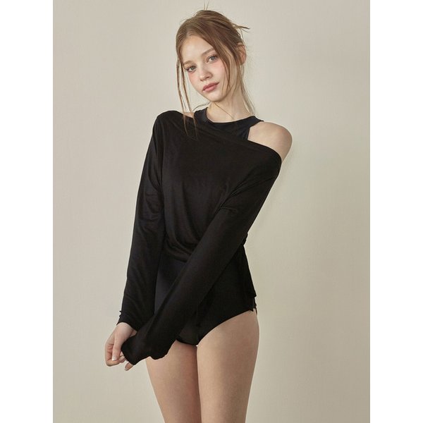 엘리 슬릿 멀티웨이 커버업 - Black