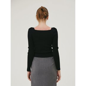 WRAP KNIT BLACK