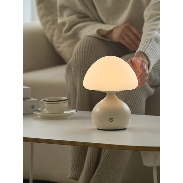 Velua 벨루아 포터블 램프 3colors (밝기조절/색변환) 터치형 무선 조명 Lamp 무드등