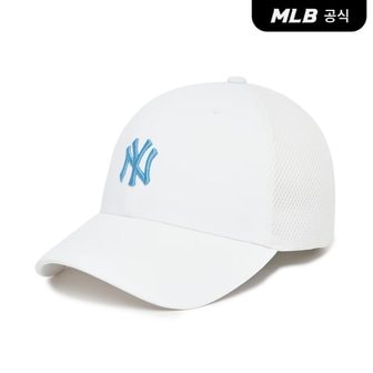 MLB [코리아공식]베이직 플렉스 메쉬캡 NY (White)