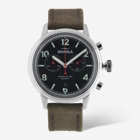 Shinola 신올라 디트로이트 남성용 더 트래블러 S0120245782 2 아이 크로노그래프 시계 850달러
