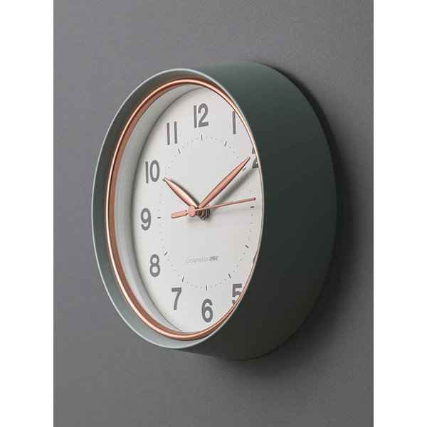 시계 무소음 민트 메탈프레임 인테리어벽시계 OT882M