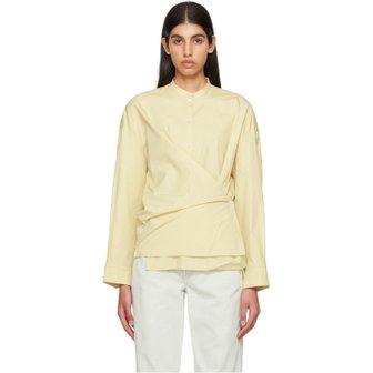 르메르 옐로우 트위스트 셔츠 SH1029 LF839 YE506 Dusty Yellow