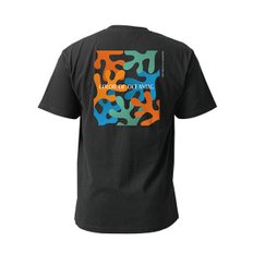 14수 반팔 티셔츠 코튼 숏 슬리브 블랙 Colored Coral