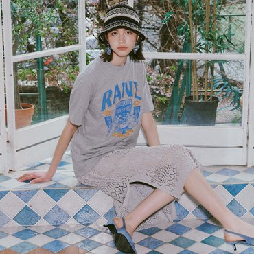 레이브 Metallic Knit One-piece in Silver VK4MO267-15