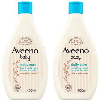  아비노 베이비 데일리 케어 헤어 앤 바디 워시 Aveeno Baby Hair and Body Wash 400ml 2개