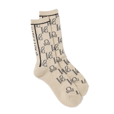 마크앤로나 M GN GOLF & BLANK SKULL PATTERN MID SOCKS (LR1YS13M)