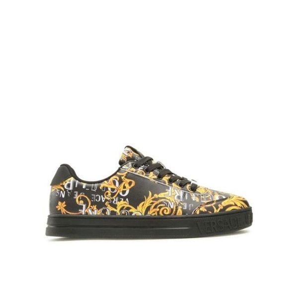 26FW 베르사체 스니커즈 74YA3SK6 ZP264 G89 BLACK GOLD DOM