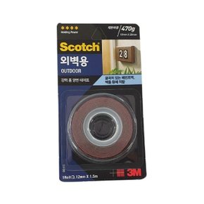 3M 스카치 강력 폼 양면 테이프 외벽용 12mmx1.5m (WF6EF35)