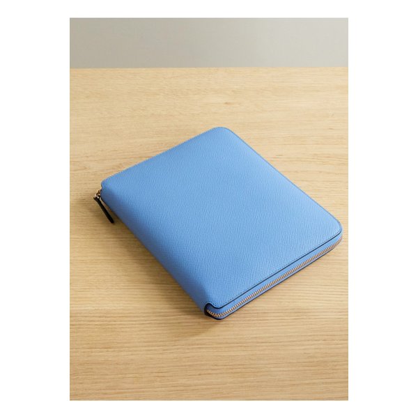 스마이슨 파나마 A5 텍스처 가죽 폴더 라이트 블루 46376663162874291