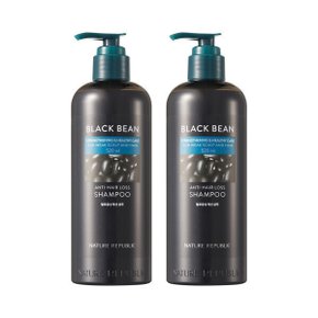(2개/탈모샴푸) 블랙빈 탈모증상 개선 샴푸 520ml 2개
