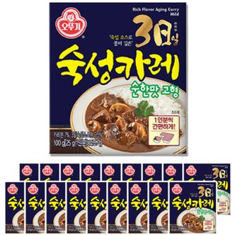  오뚜기 3일숙성카레 고형 순한맛 100g x 18개