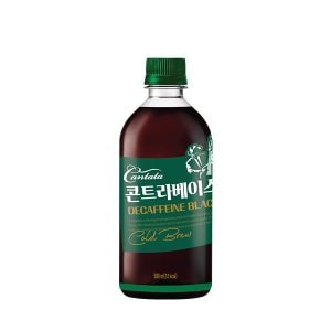  [본사직영] 칸타타 콘트라베이스 디카페인 블랙 500ml x 24펫 (6입 x 4박스)