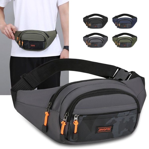 [옷자락] 남성 미니 3단지퍼 크로스백 힙색