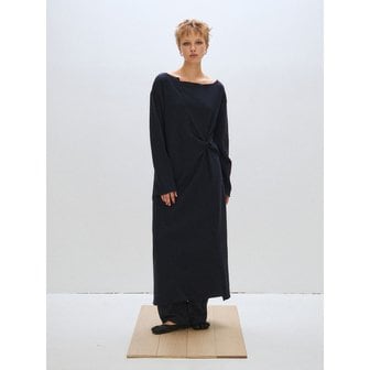 플리즈프로젝트 ASHYMMETRIC MAXI DRESS, NAVY